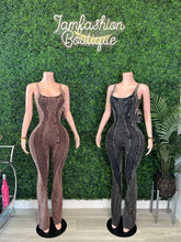 Load image into Gallery viewer, Body Goals Acid Wash Jumpsuit