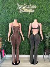 Load image into Gallery viewer, Body Goals Acid Wash Jumpsuit