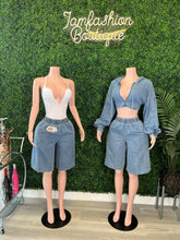 Load image into Gallery viewer, Denim Chill Short Set