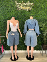 Load image into Gallery viewer, Denim Chill Short Set