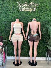 Load image into Gallery viewer, Mocha Muse Draped Romper Set