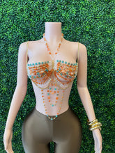 Load image into Gallery viewer, Golden Muse Beaded Top