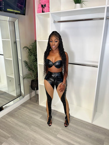 kelly faux leather set
