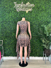 Load image into Gallery viewer, Wild Intentions Asymmetrical Mini Dress