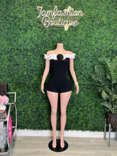 Load image into Gallery viewer, Midnight Muse Ruffle Romper