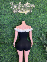Load image into Gallery viewer, Midnight Muse Ruffle Romper