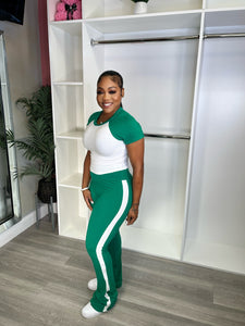 On the go pants set