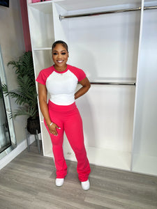 On the go pants set