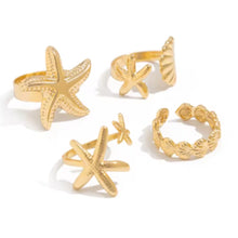 Load image into Gallery viewer, starfish rings
