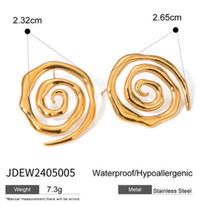 swirl earrings