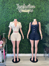 Load image into Gallery viewer, Boss Babe Denim Short Set