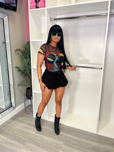 Dava sheer top