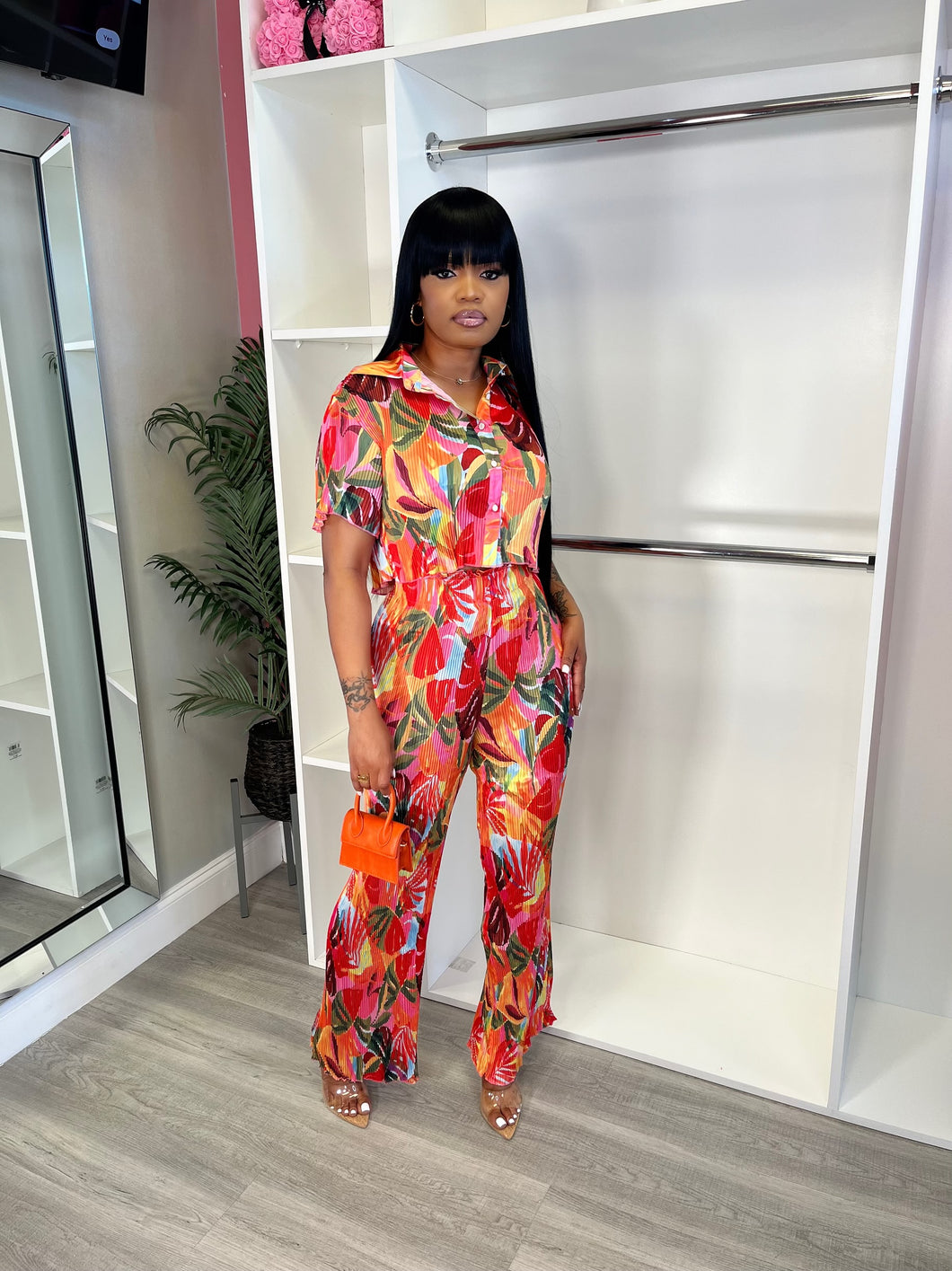Vibrant pants set