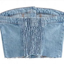 Load image into Gallery viewer, denim corset
