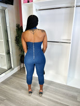 Load image into Gallery viewer, Lynn dark denim jumpsuit