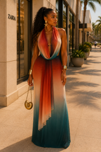 Load image into Gallery viewer, Sunset Luxe Ombre Skirt Set