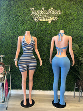 Load image into Gallery viewer, Blue Lagoon Cutout Jumpsuit