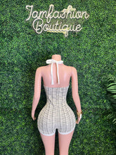 Load image into Gallery viewer, small  Monaco Nights Tweed Romper