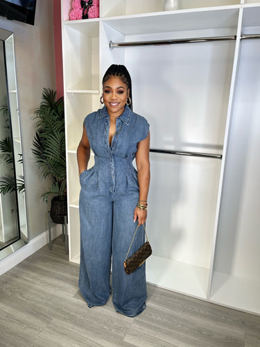 Ariel denim jumpsuit