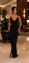 Load image into Gallery viewer, Midnight Temptation Maxi Dress