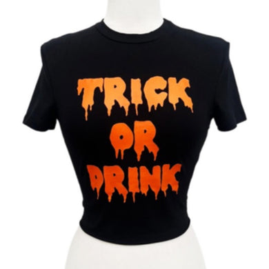 TRICK OR DRINK CROP TOP