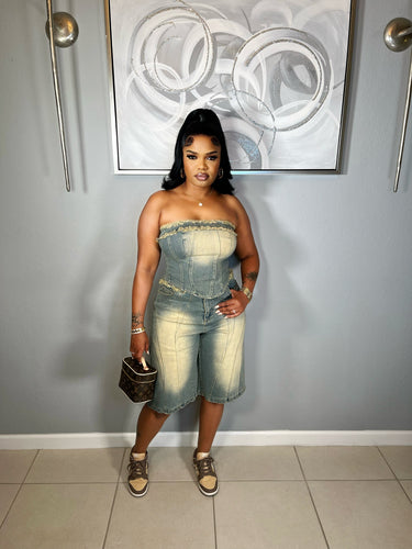 Goldie denim set