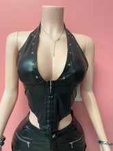 Load image into Gallery viewer, Nina Faux leather top