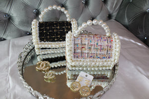 Fancy mini pearl bag