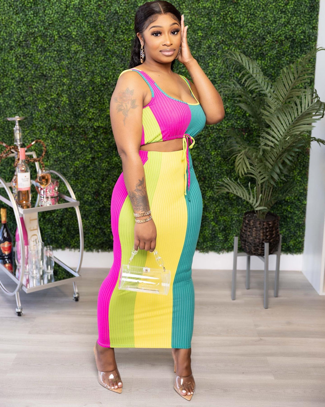two piece dress