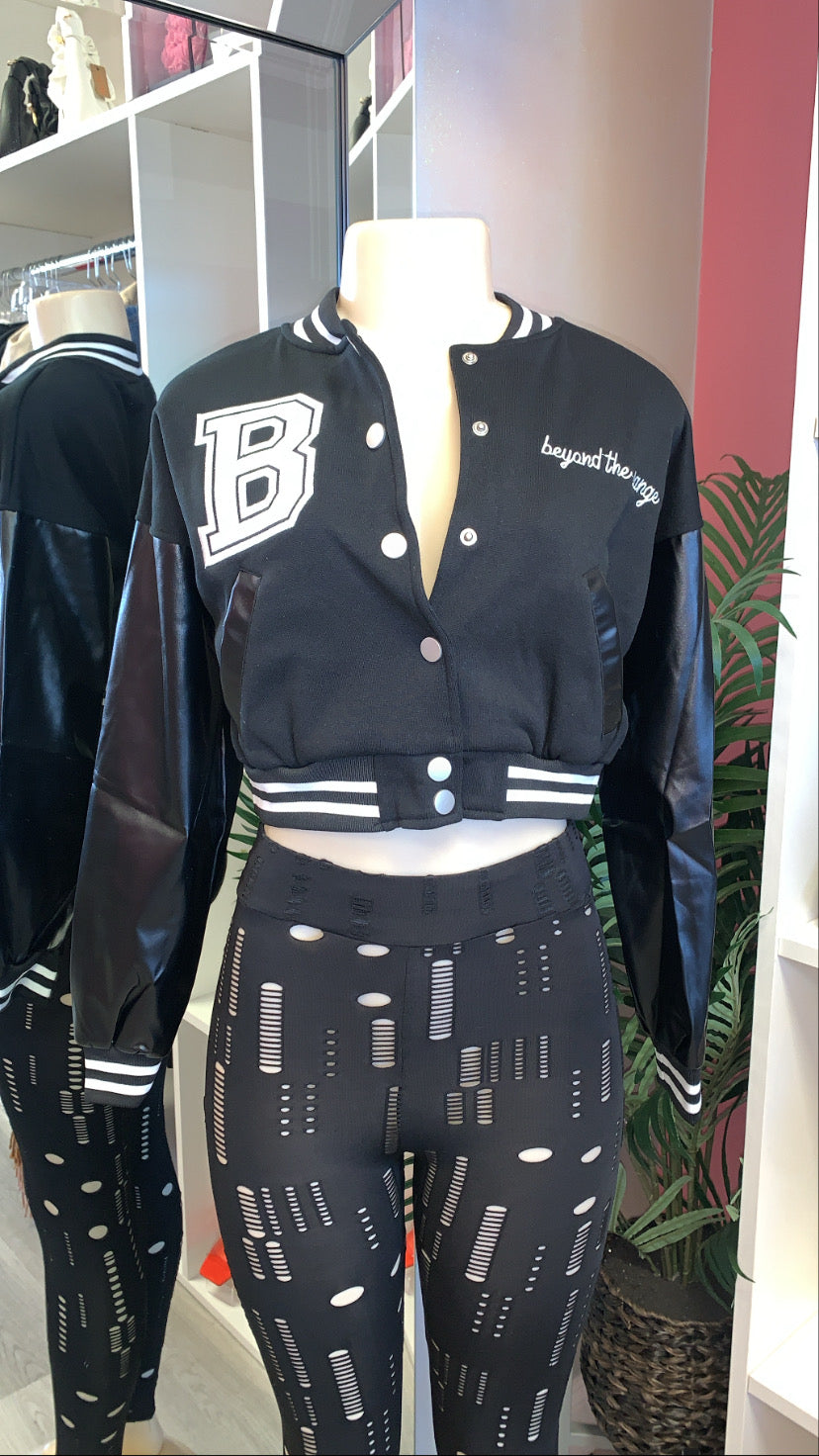 varsity B jacket
