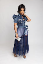 Load image into Gallery viewer, princess Denim top