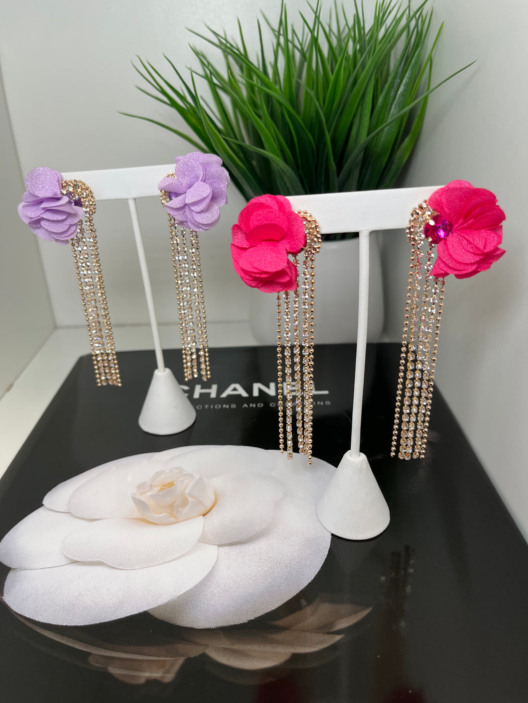 roses and diamonds earrings