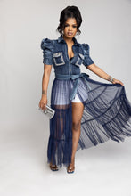 Load image into Gallery viewer, princess Denim top