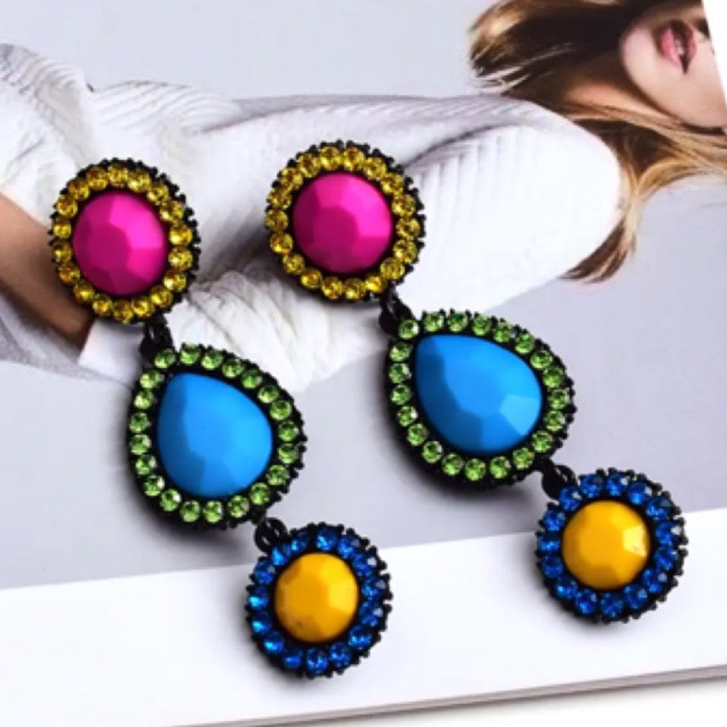 color pop earrings